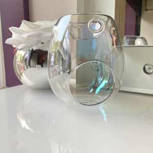 Pearl Glass Wax Melt Burner UK - Pink Pearl, Grey/Blue Pearl, Clear Pearl Glass Wax Burner - Pearly Scents - www.pearlyscents.com